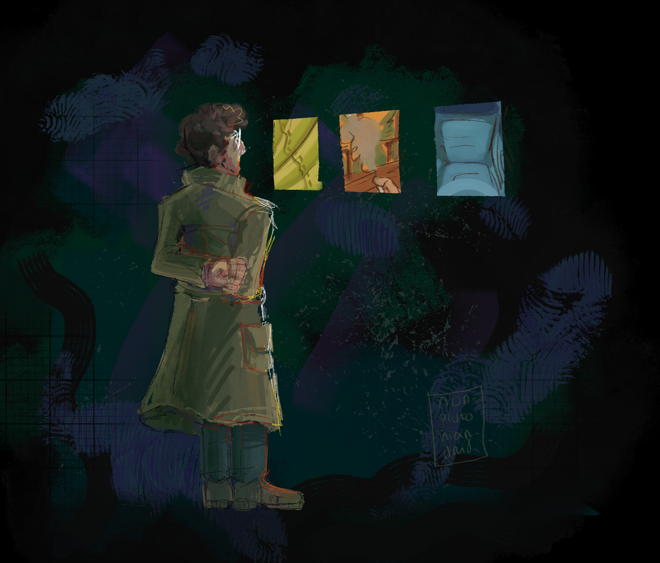 Ford standing in the blank mindspace